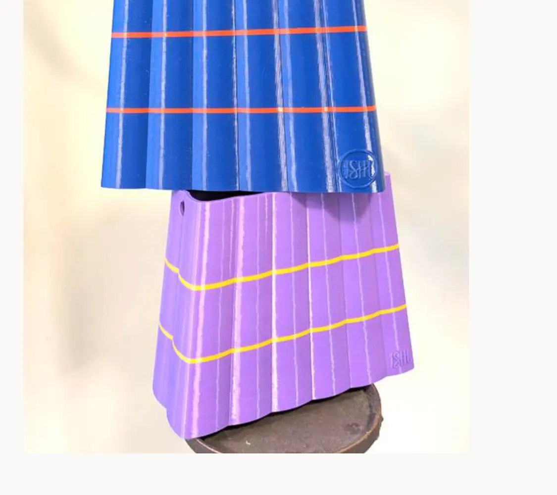 ISHI bag - blue striped design